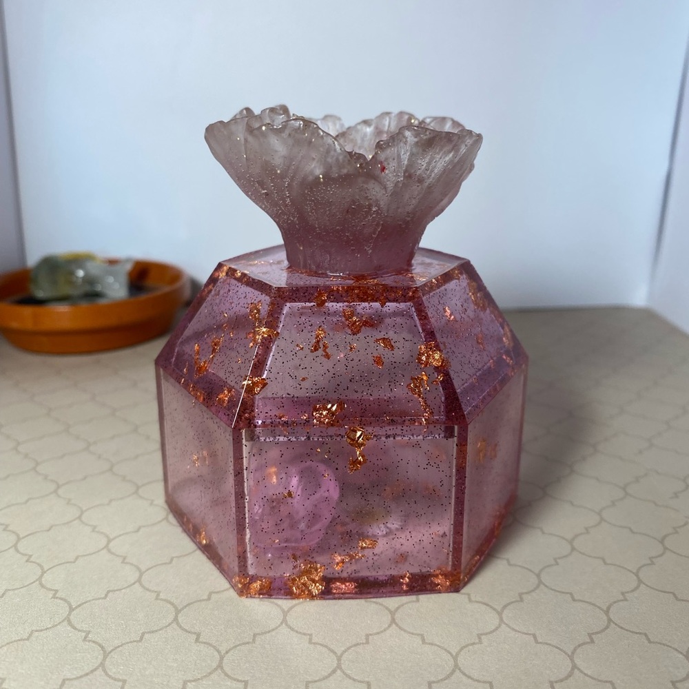 Pink Flower Jewelry Box!